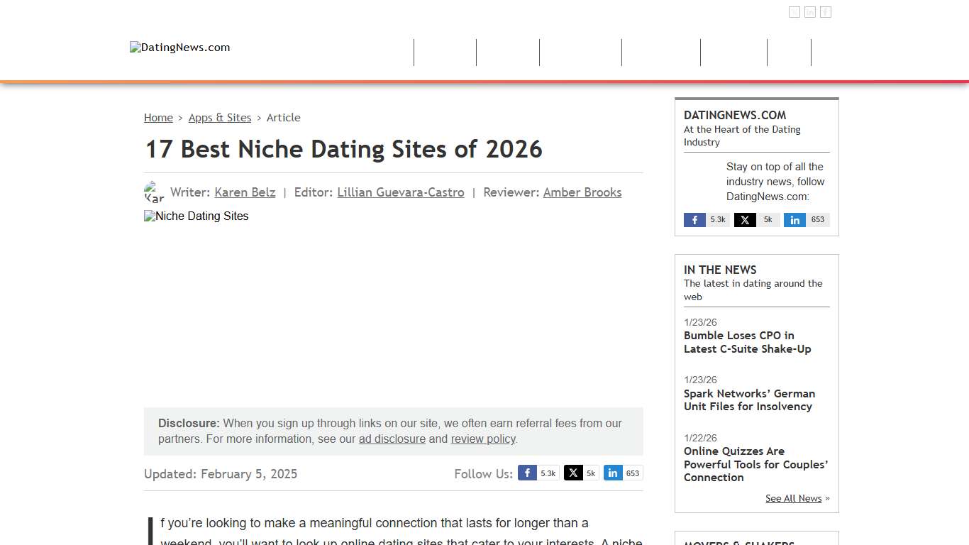 17 Best Niche Dating Sites of 2026